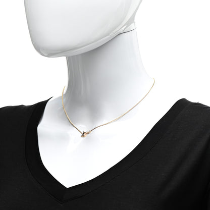 Louis Vuitton 18K Yellow Gold Diamond Idylle Blossom LV Pendant Necklace 2 of 7