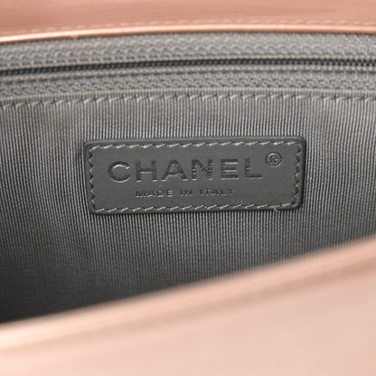 Chanel Iridescent Glazed Calfskin Medium Boy Flap Light Pink 6 of 15