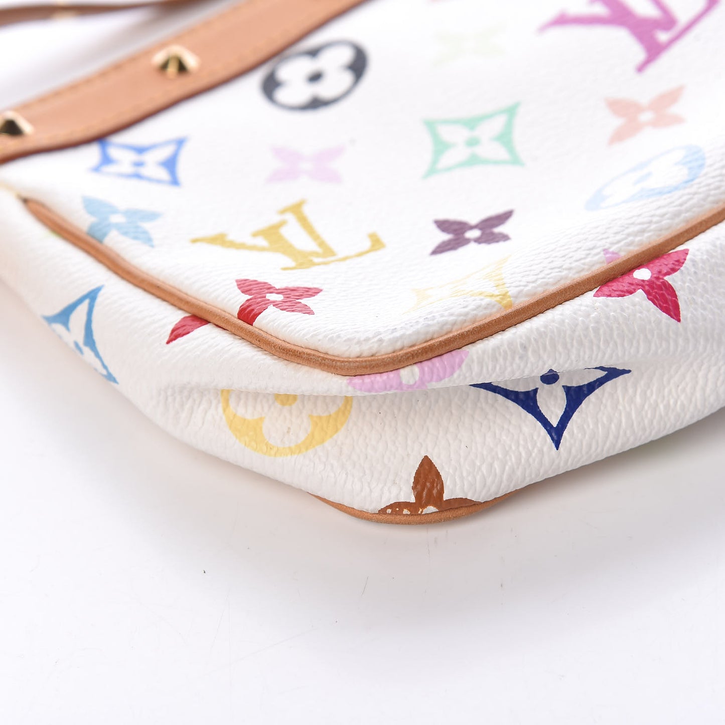 Monogram Multicolor Pochette Accessories White