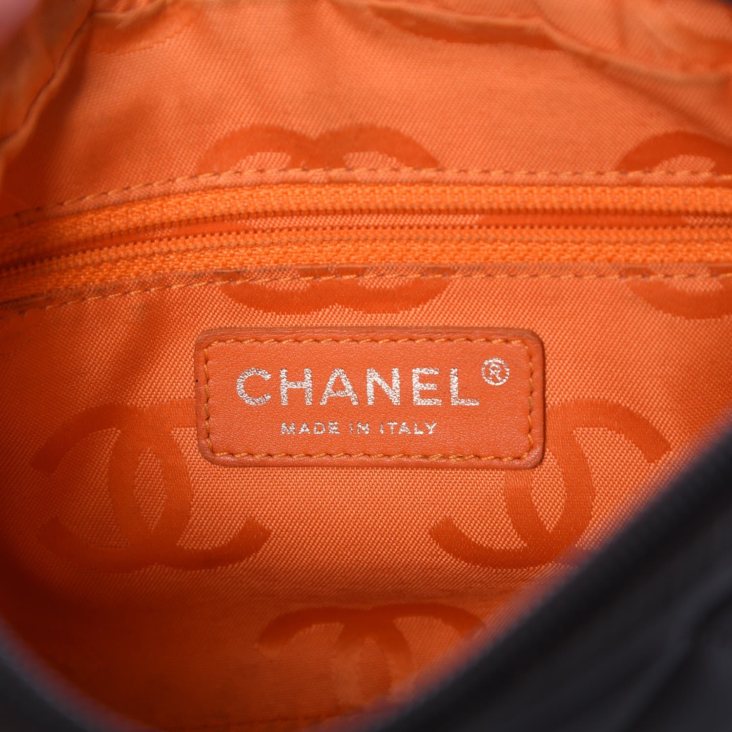 Chanel Calfskin Quilted Cambon Pochette Brown 6 of 10