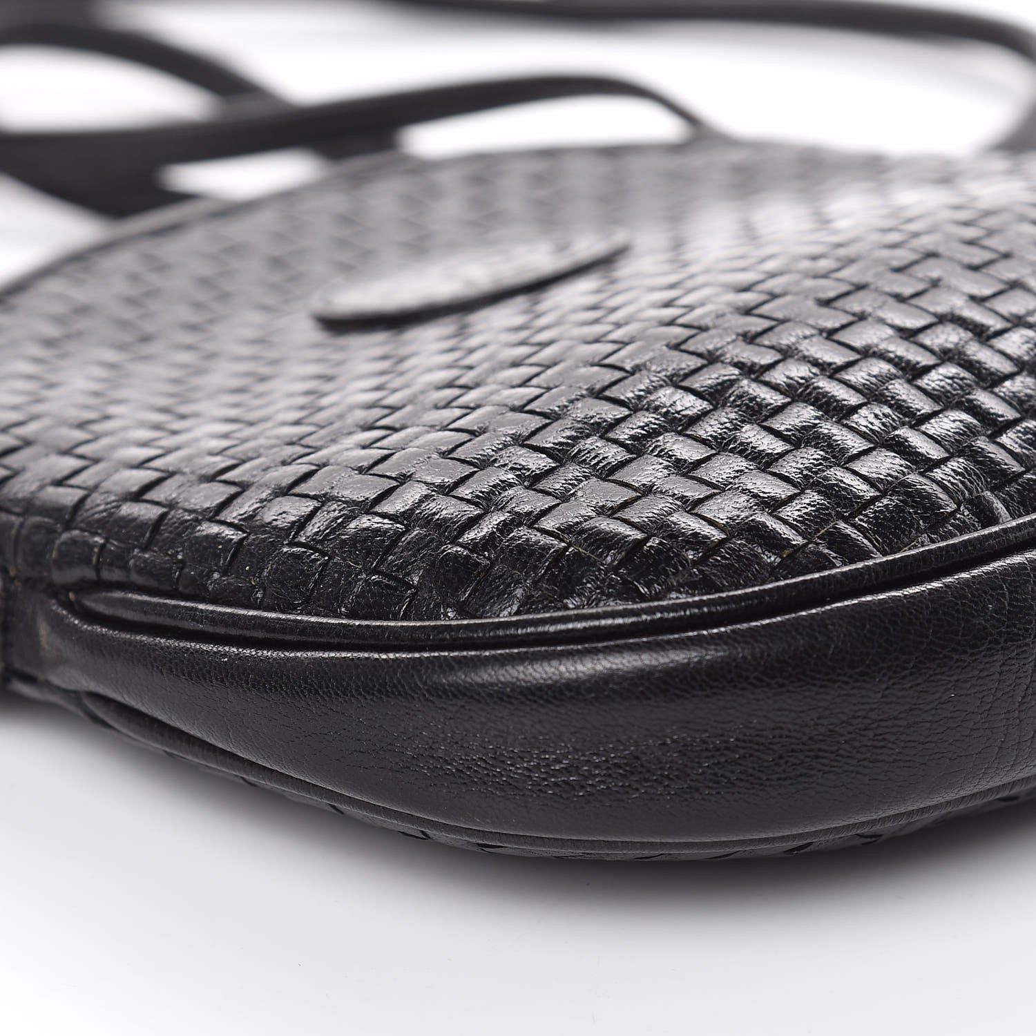 Fendi Calfskin Woven Crossbody Black 7 of 12