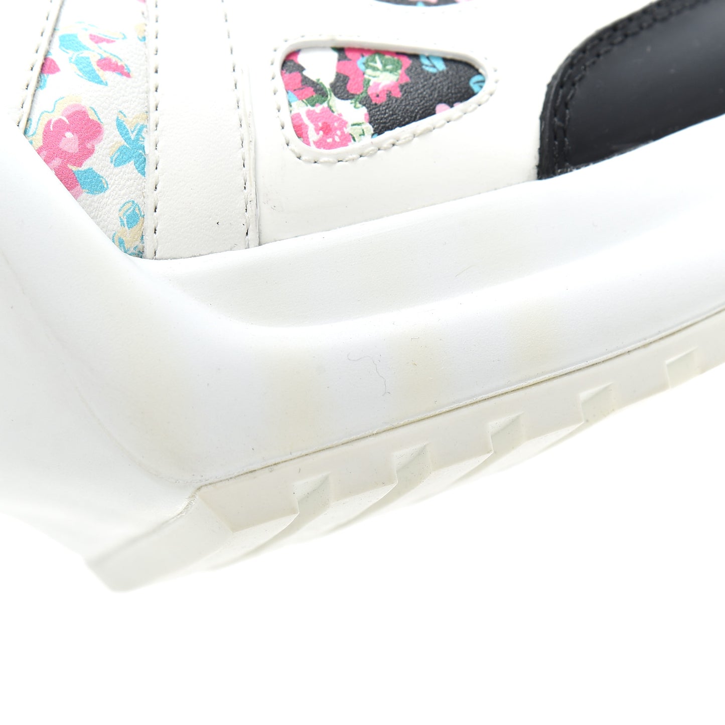 Flower Printed Calfskin Monogram LV Archlight Sneakers 41 Black Rose