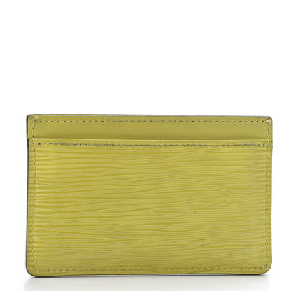 Louis Vuitton Epi Card Holder Pistache 2 of 8