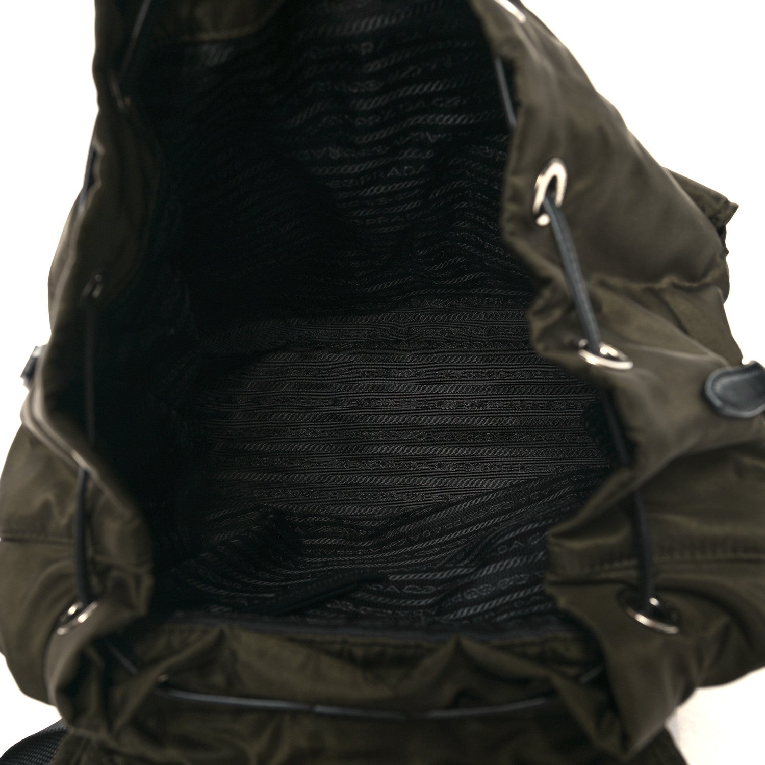 Prada Nylon Vela Saffiano Backpack Mimetico 5 of 9