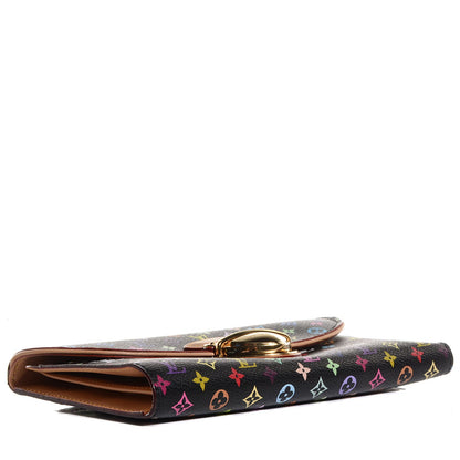 Louis Vuitton Monogram Multicolor Eugenie Wallet Black 4 of 8