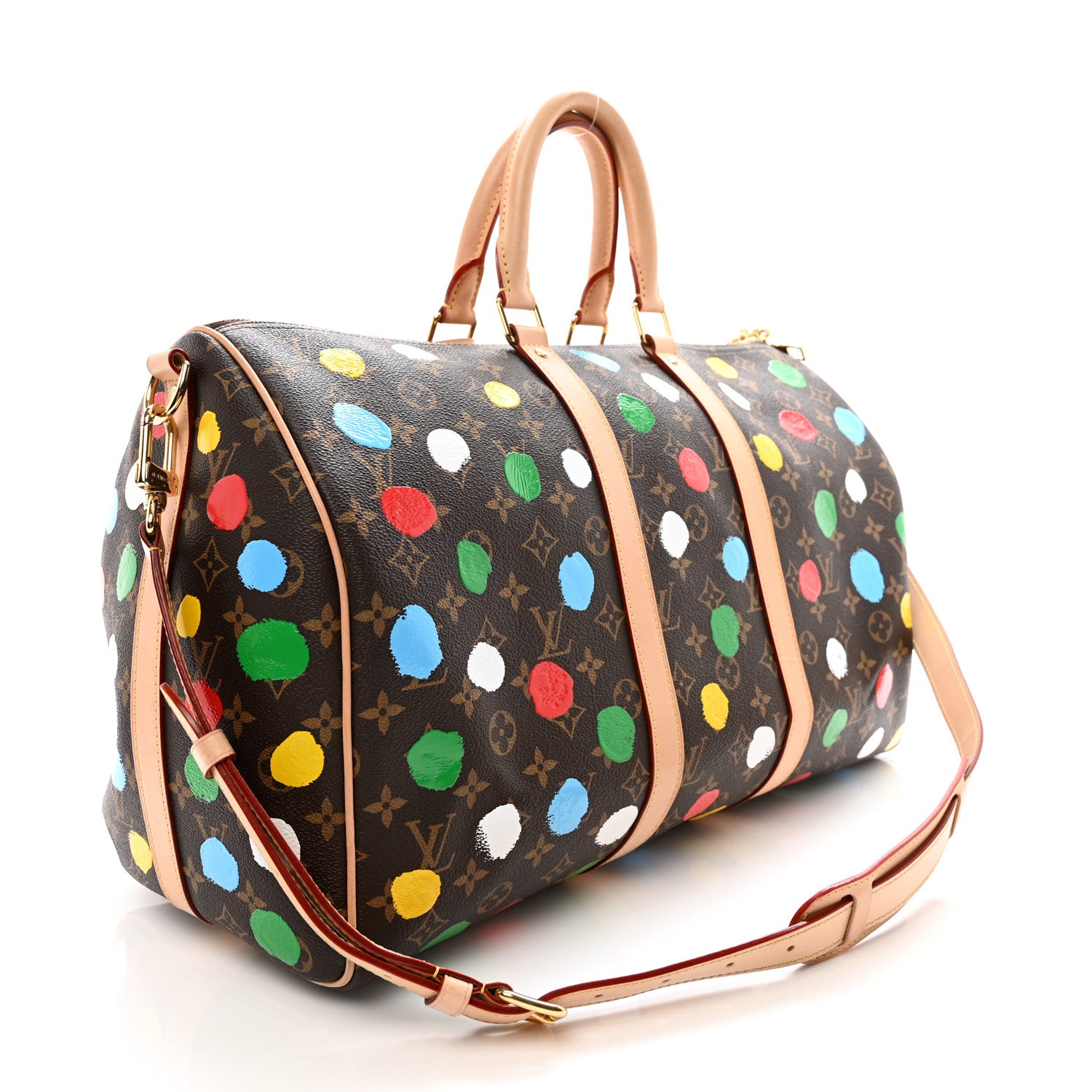 Louis Vuitton LV X YK Monogram Dots Keepall Bandouliere 45 2 of 15