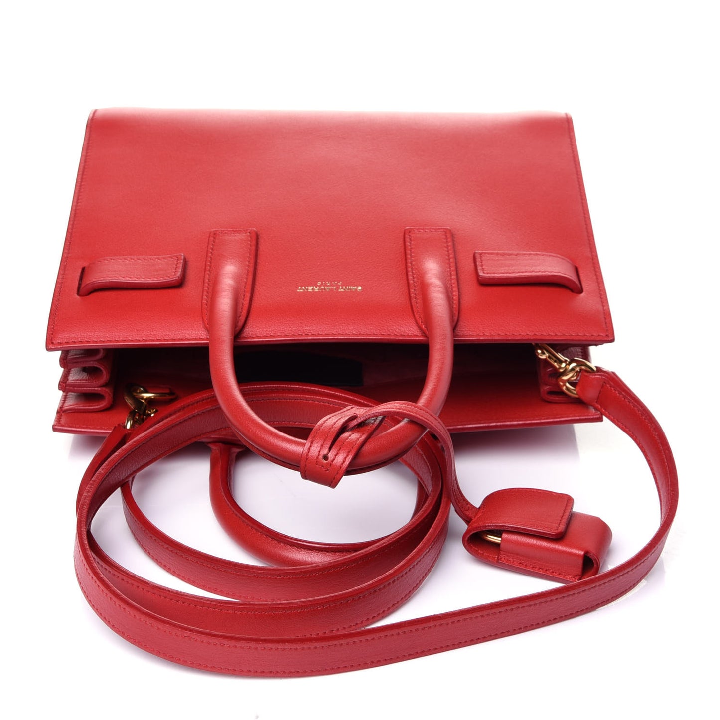 Calfskin Nano Sac De Jour Lipstick Red
