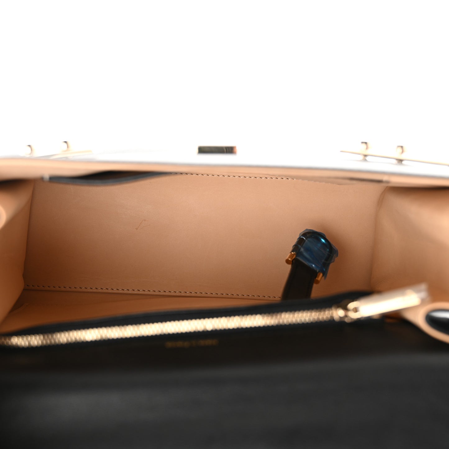 Calfskin MM Tempete Satchel Black