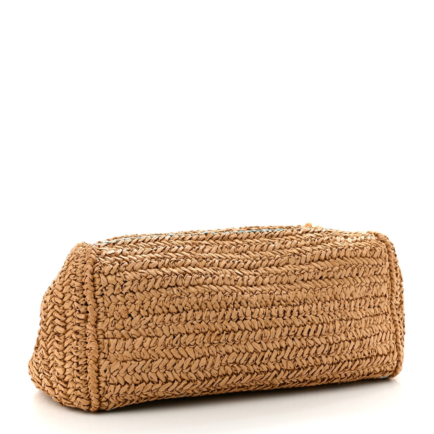 Raffia Woven Tote Naturale Caramel