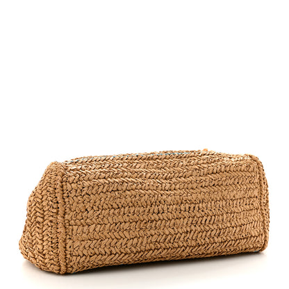 Prada Raffia Woven Tote Naturale Caramel 4 of 13