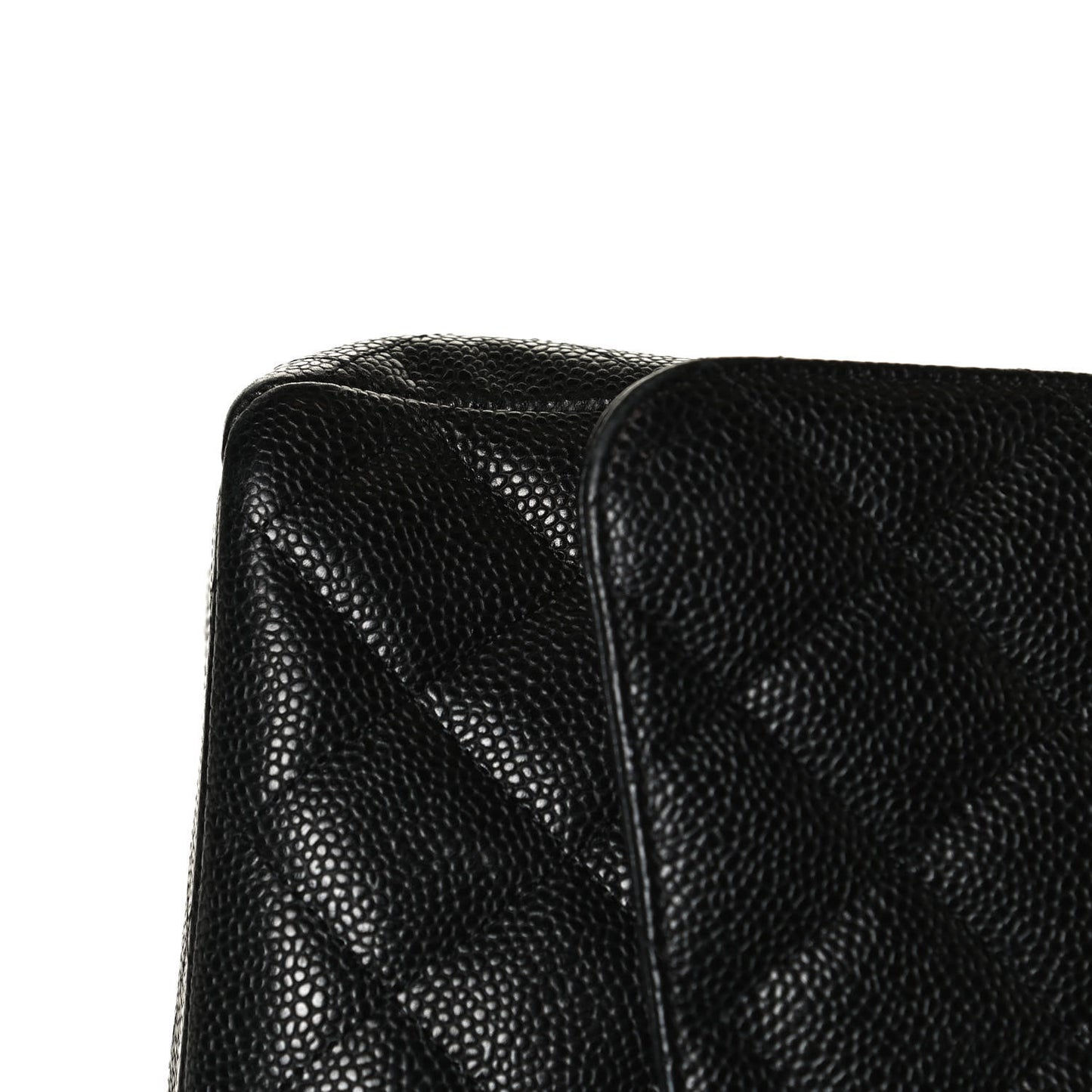 Caviar Quilted Maxi Double Flap Black