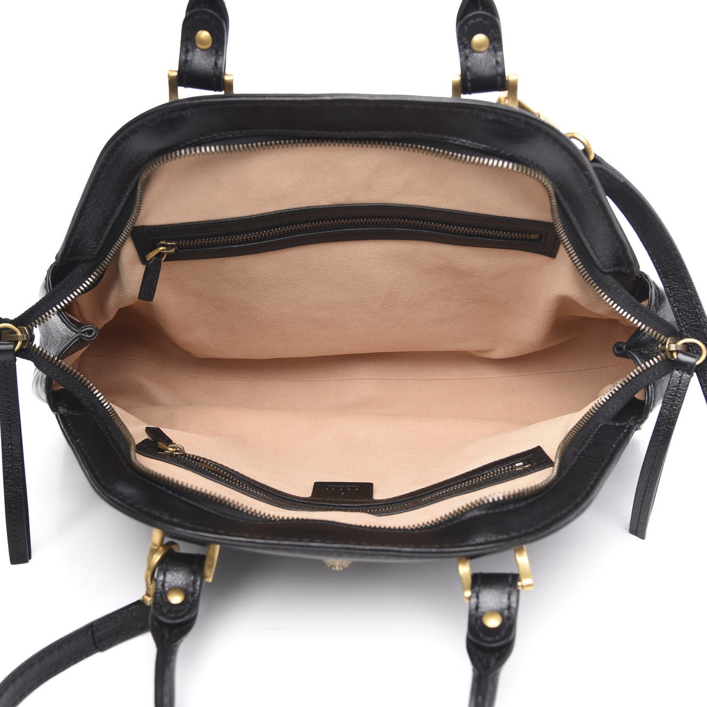 Calfskin Medium Re(Belle) Top Handle Bag Black