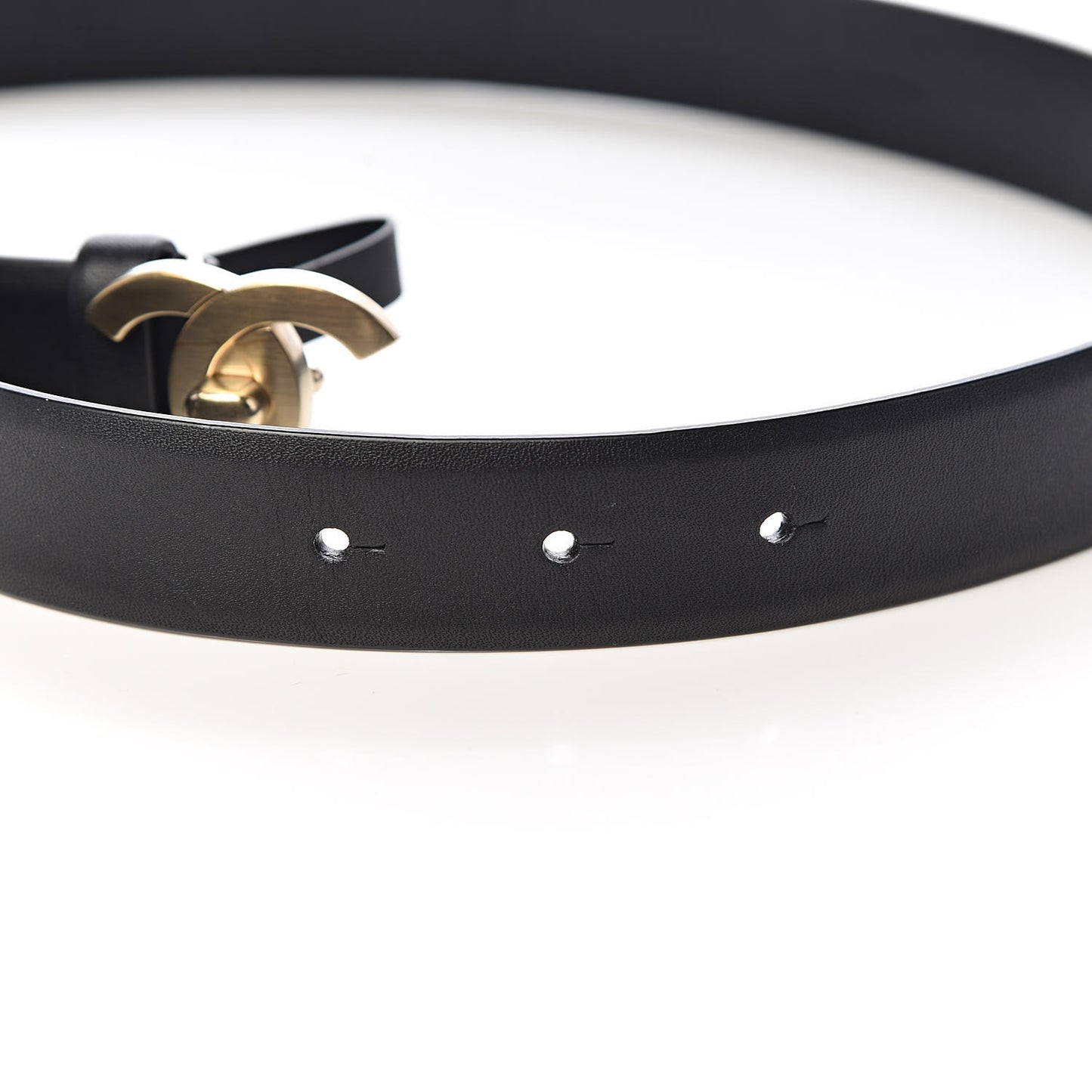 Calfskin CC Turn Lock Belt 70 28 Black