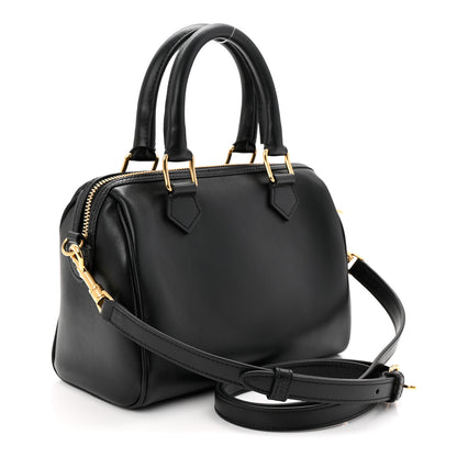 Celine Smooth Calfskin Triomphe Small Boston Bag Black 3 of 11