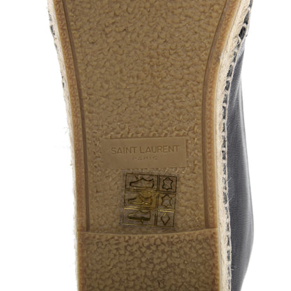 Saint Laurent Nappa Embossed Stars Espadrilles 39 Black 8 of 10