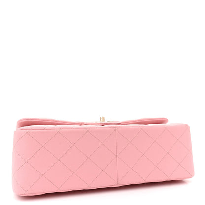 Chanel Caviar Quilted Jumbo Double Flap Pink 4 of 10