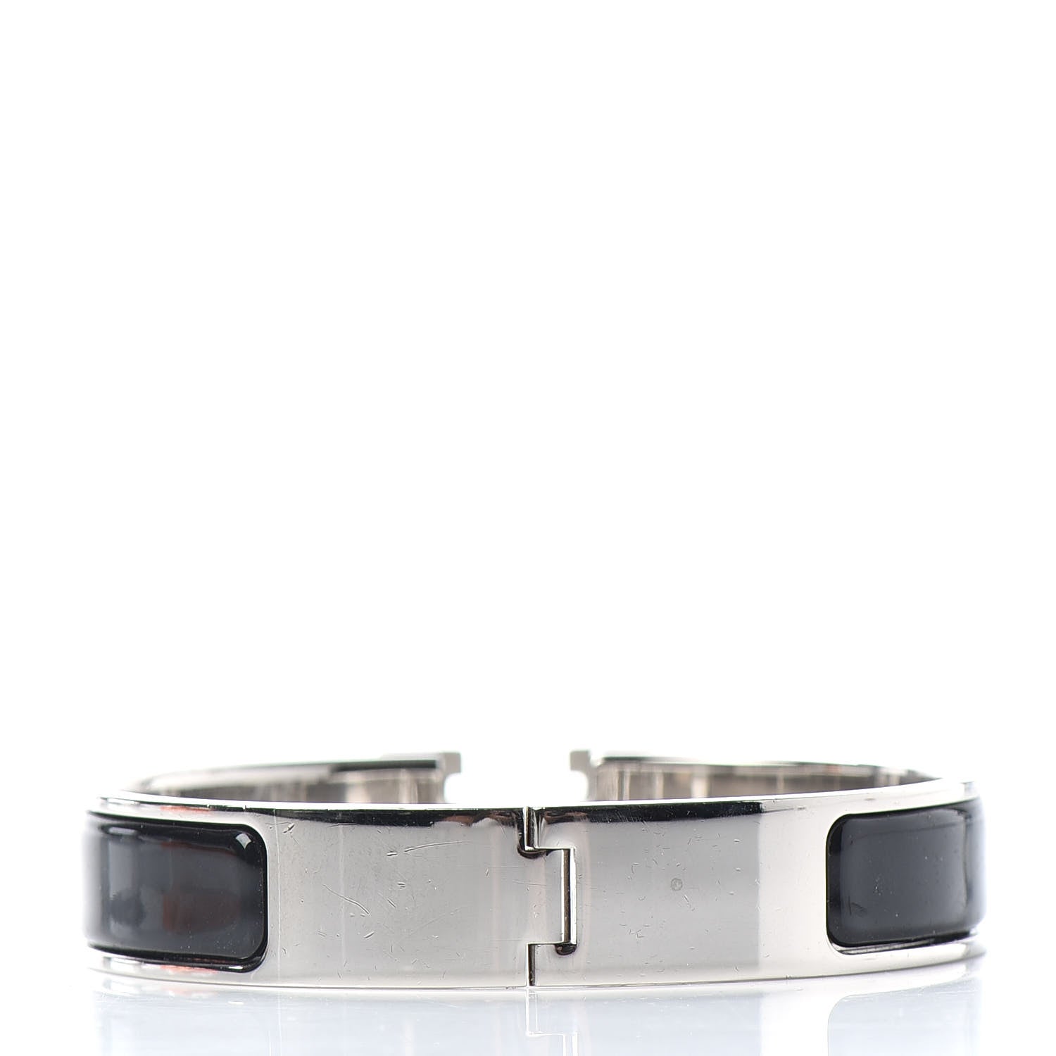 Hermes Enamel Narrow Clic Clac H Bracelet PM Black 3 of 4