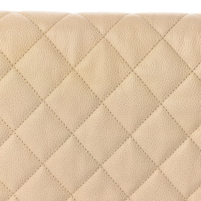Chanel Caviar Quilted Large French Riviera Flap Beige 12 of 20
