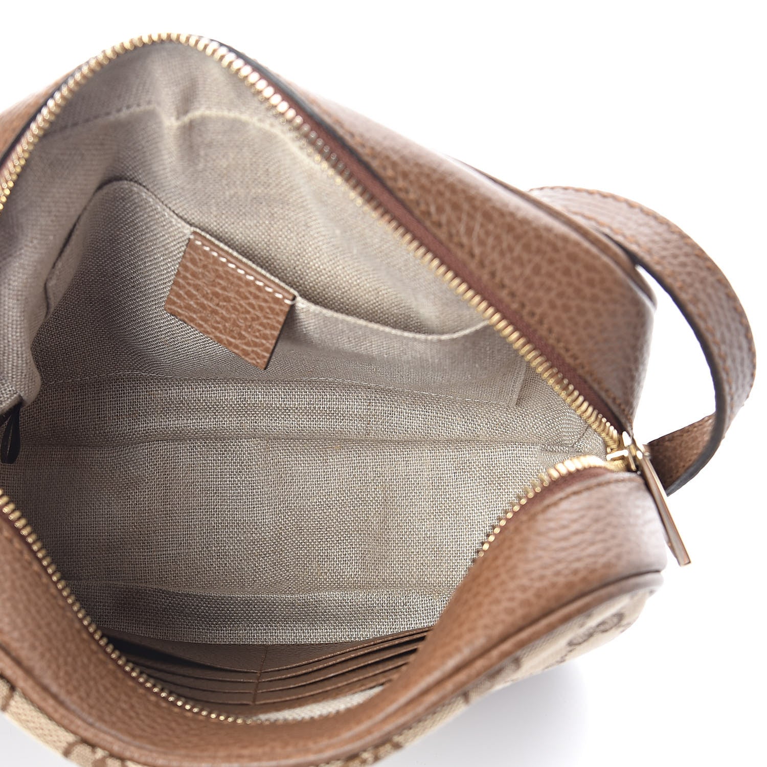 Gucci Monogram Mini Bree Messenger Bag Beige Tabacco 5 of 9