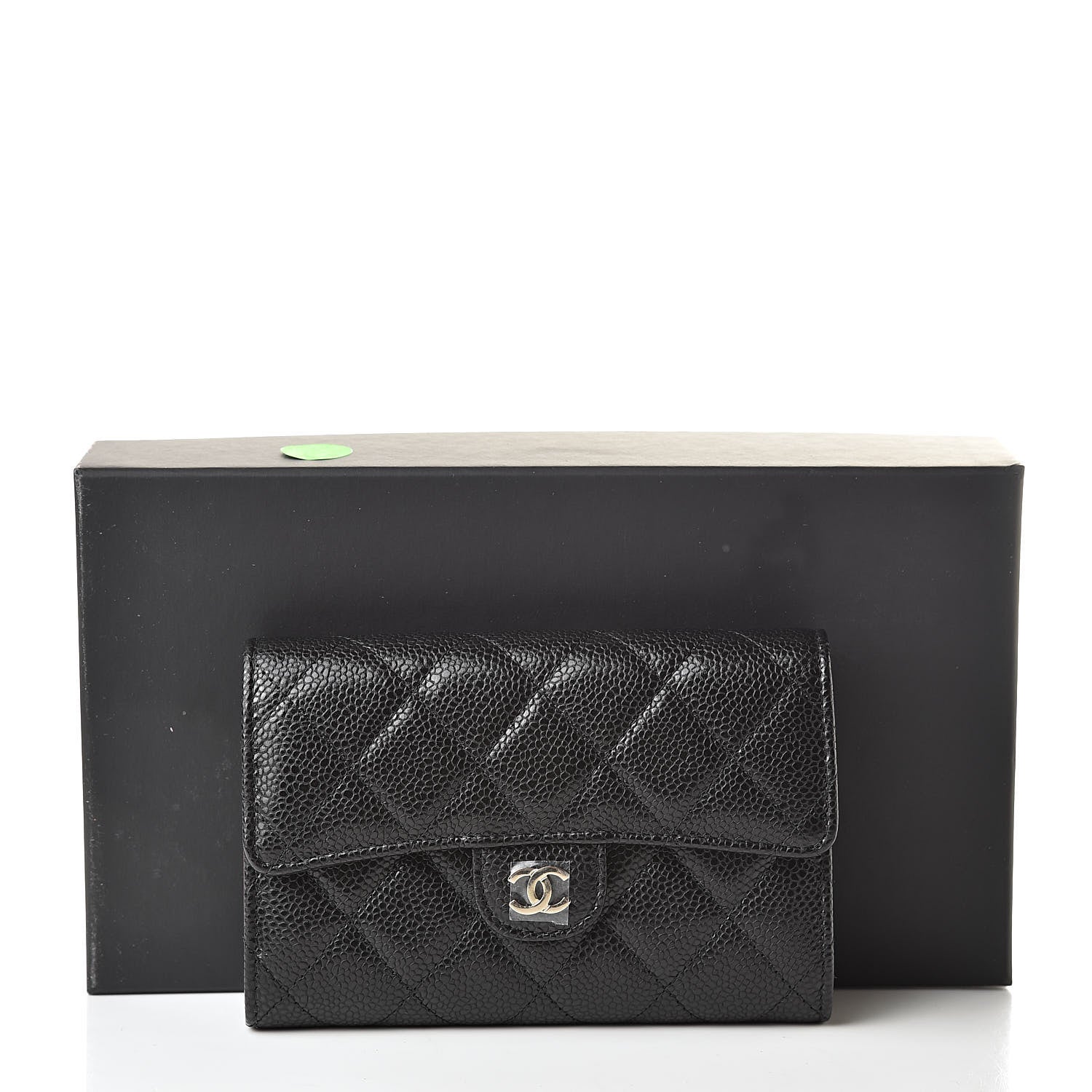 Chanel Caviar Quilted Medium Flap Wallet Black 9 of 9