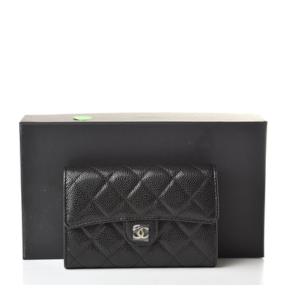 Chanel Caviar Quilted Medium Flap Wallet Black 9 of 9