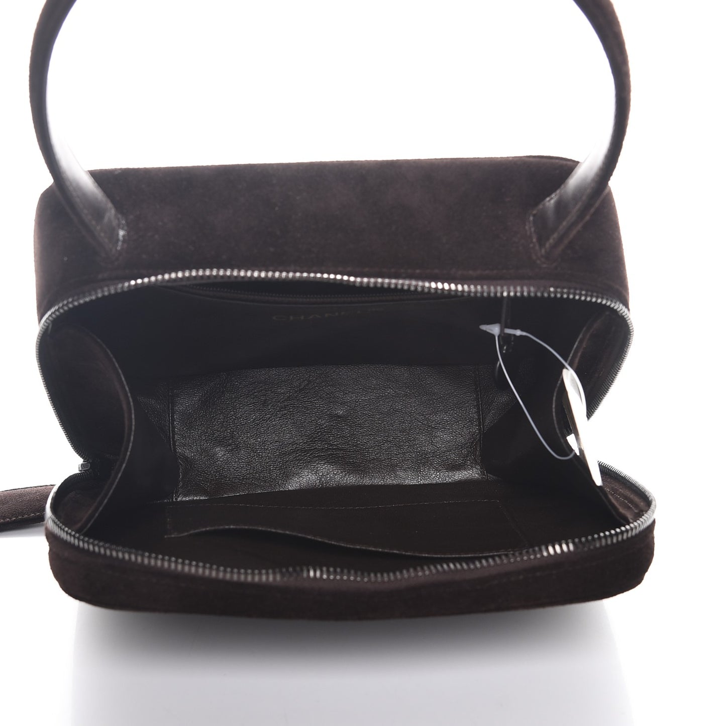 Suede Box Bag Dark Brown