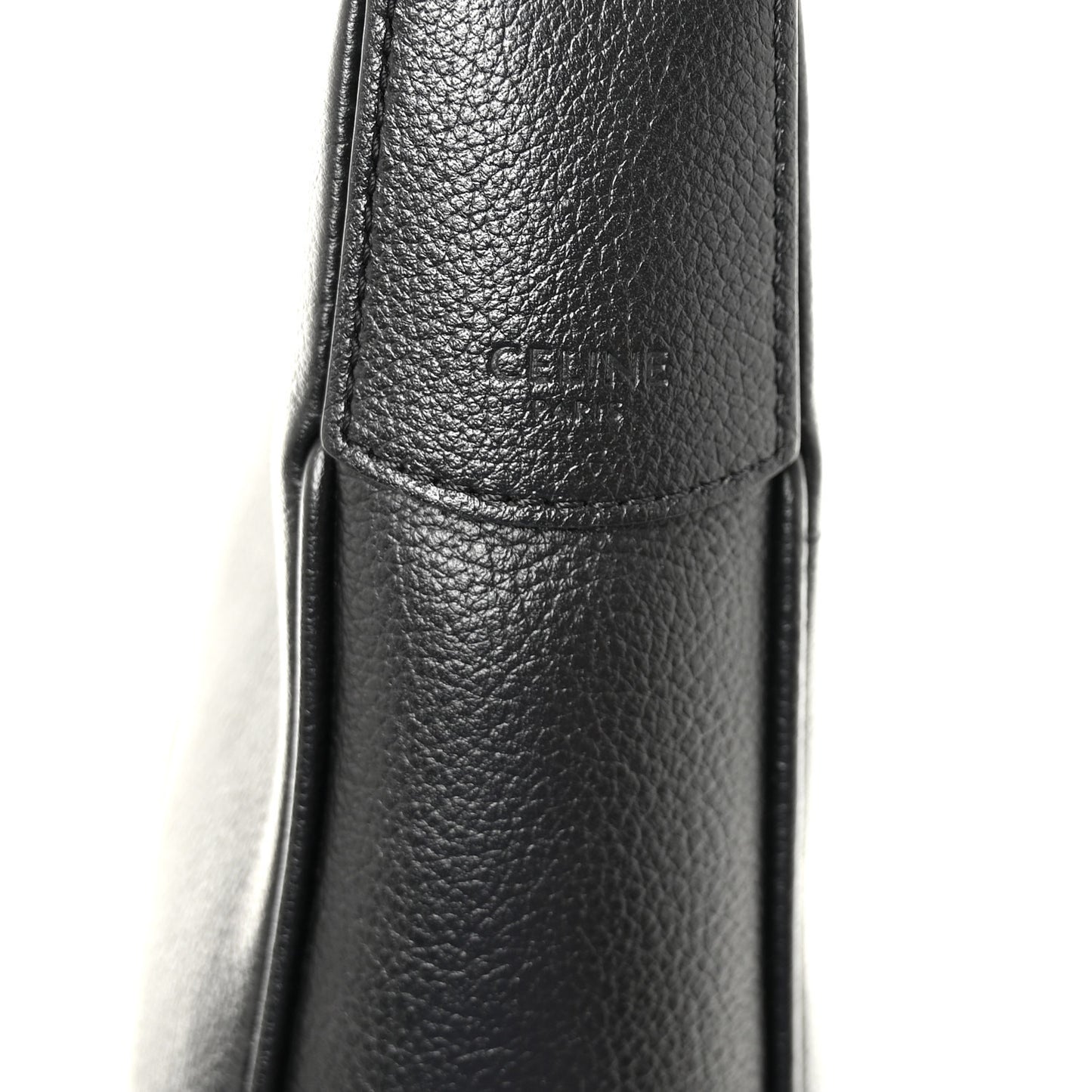 Supple Calfskin Cuir Triomphe Small Heloise Shoulder Bag Black