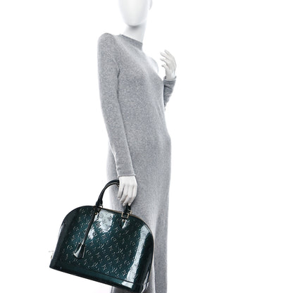 Louis Vuitton Vernis Alma GM Blue Nuit 2 of 9