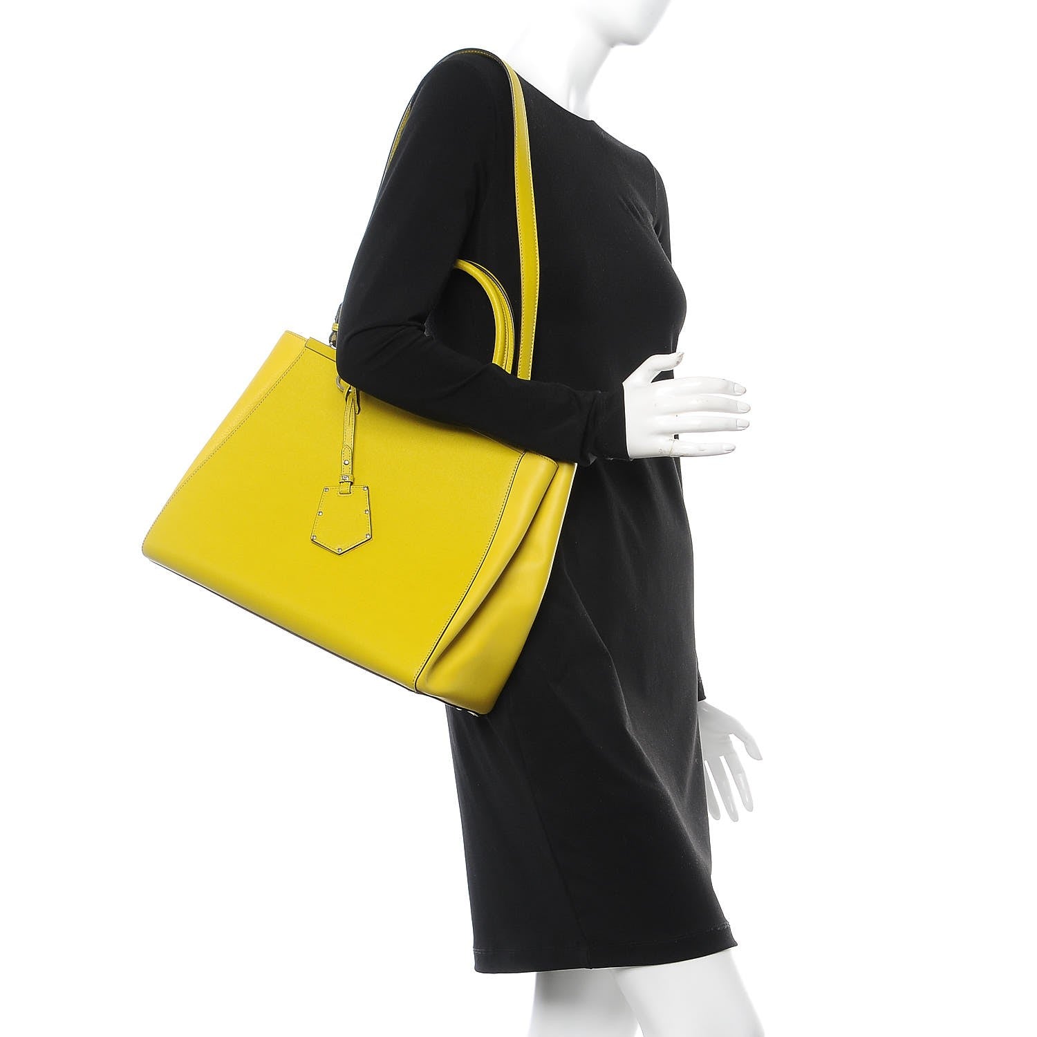 Fendi Vitello Elite Regular 2Jours Tote Cedro 2 of 12