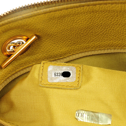Chanel Caviar Large CC Shoulder Bag Chartreuse 8 of 9