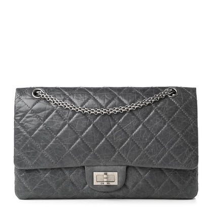 Chanel Aged Calfskin Quilted 50th Anniversary 2.55 Reissue 227 Flap Grey 1 of 11