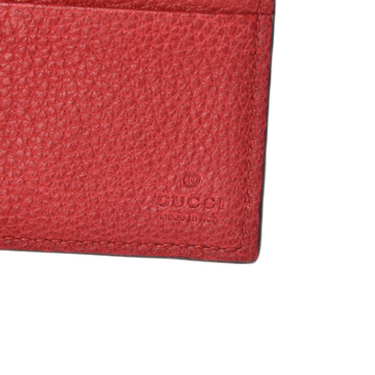 Gucci Calfskin Logo Bi-Fold Wallet Red 8 of 10