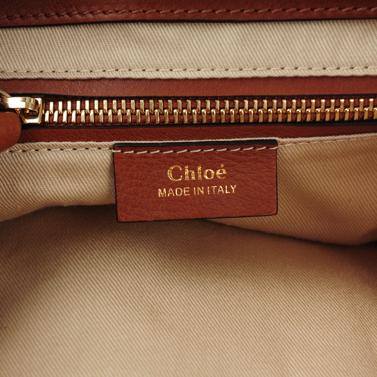 Chloe Suede Calfskin Medium Faye Backpack Tan 8 of 9
