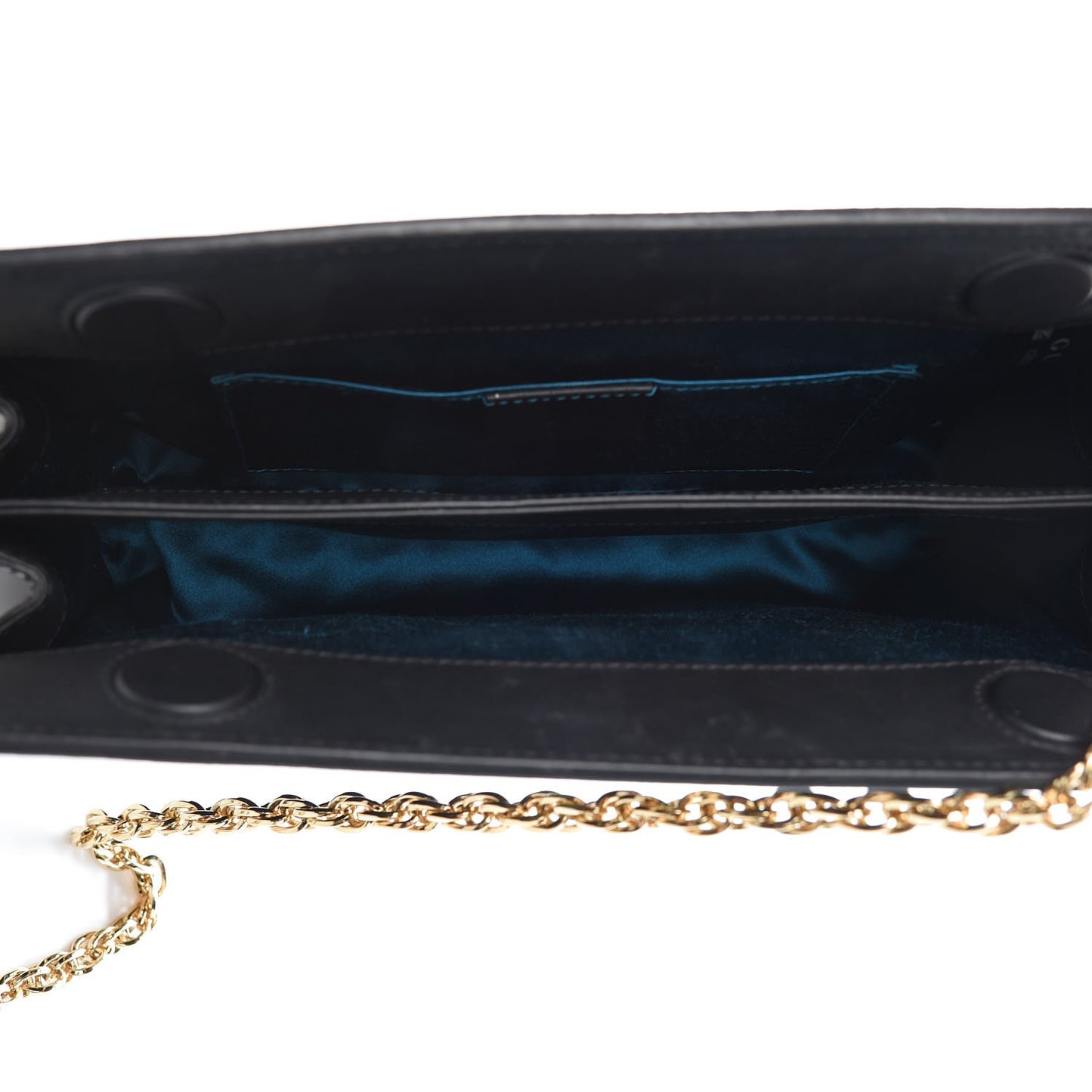 Suede Patent GG Web Small Ophidia Chain Shoulder Bag Black