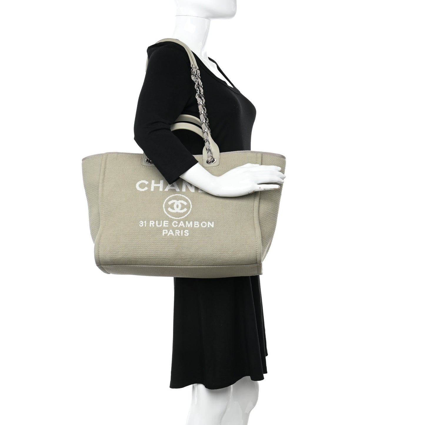 Mixed Fibers Medium Deauville Tote Grey