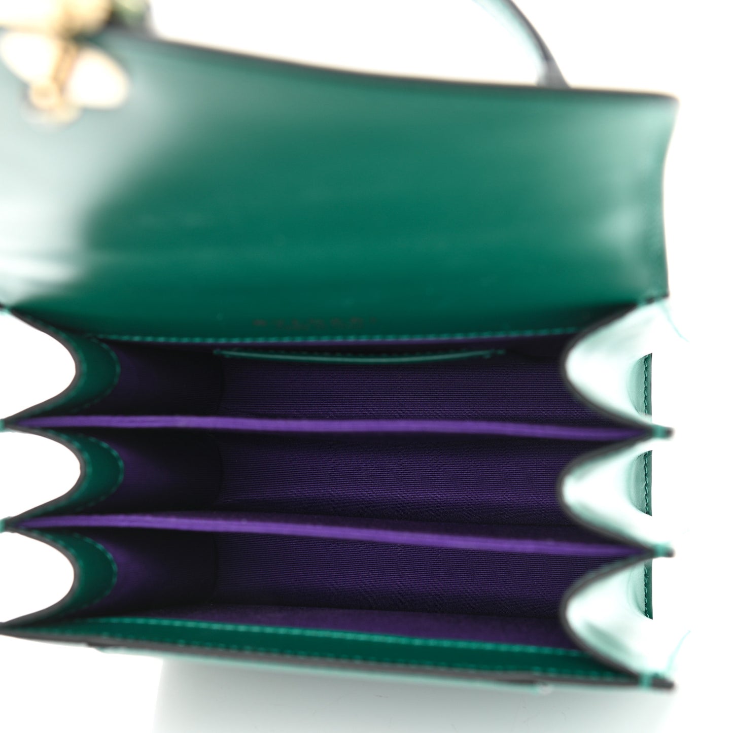 Calfskin Serpenti Forever Top Handle Emerald Green