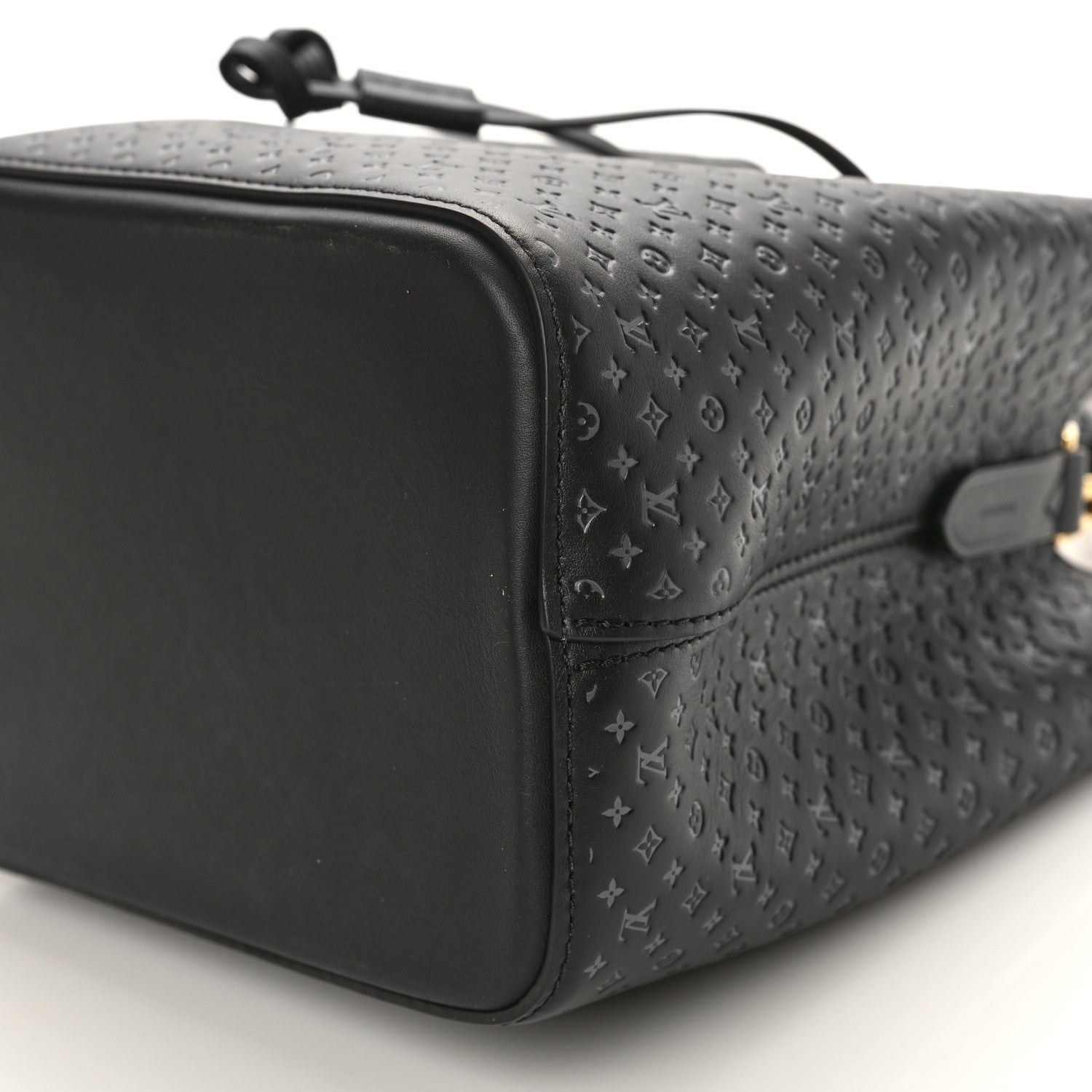 Louis Vuitton Calfskin Nanogram Embossed Neonoe BB Black 8 of 8