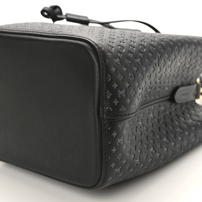 Louis Vuitton Calfskin Nanogram Embossed Neonoe BB Black 8 of 8