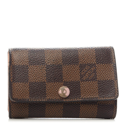 Louis Vuitton Damier Ebene Multicles 6 Key Holder Rose Ballerine 1 of 9