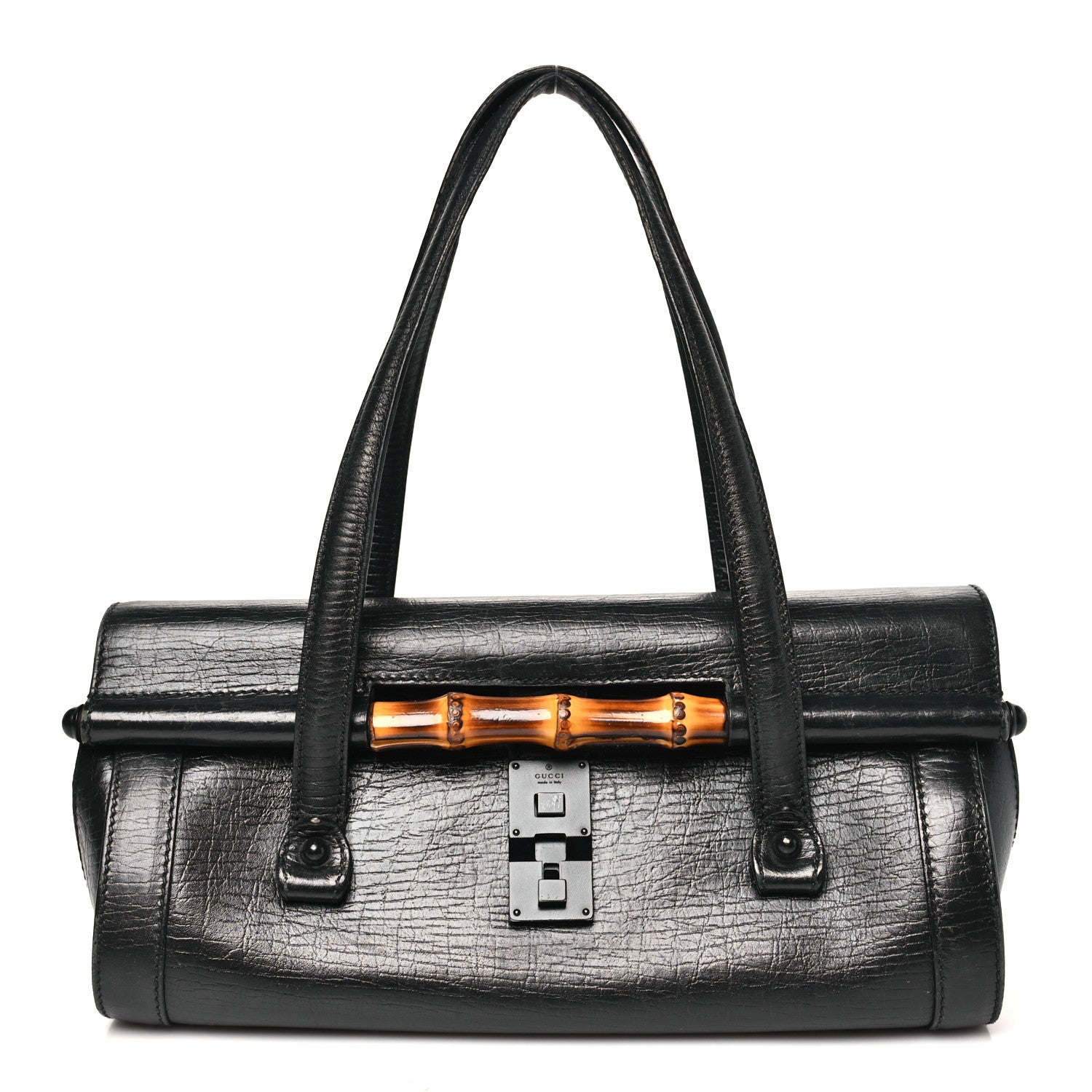 Gucci Calfskin Bamboo Bullet Black 1 of 13