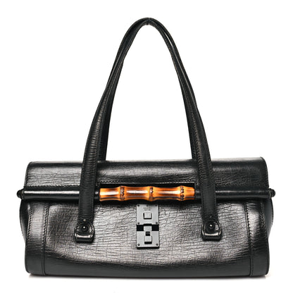 Gucci Calfskin Bamboo Bullet Black 1 of 13