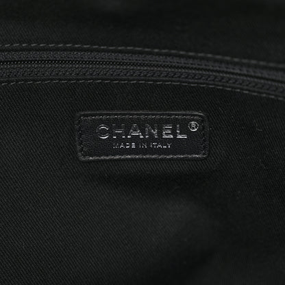 Chanel Shearling Large Deauville Tote Black 6 of 11