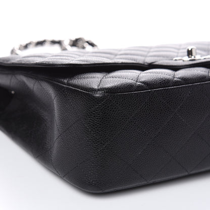Chanel Caviar Quilted Jumbo Single Flap Black 8 of 11