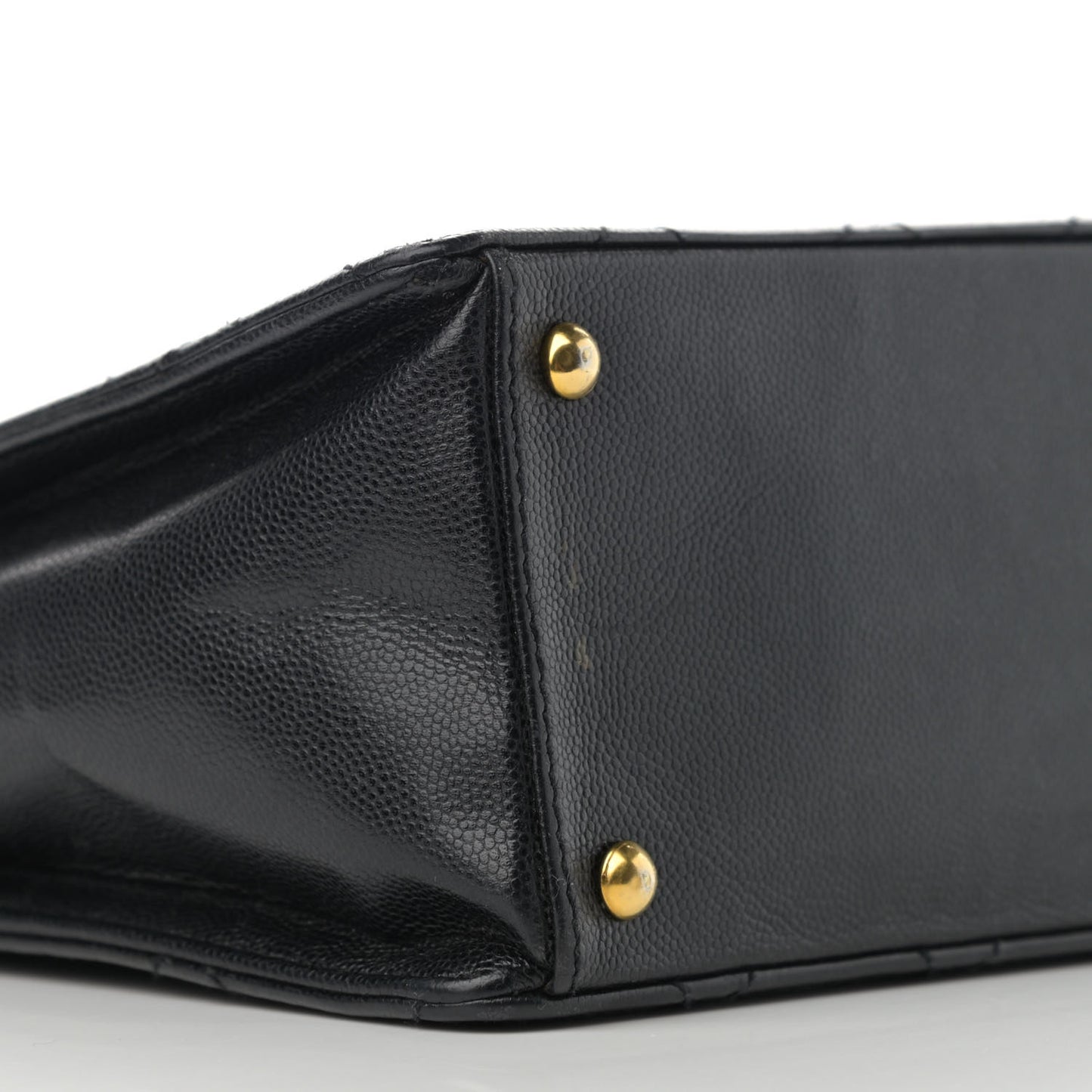 Caviar Diamond Stitched Flap Shoulder Bag Black