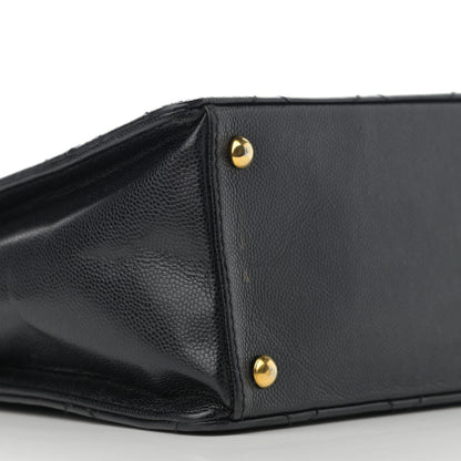 Chanel Caviar Diamond Stitched Flap Shoulder Bag Black 9 of 14