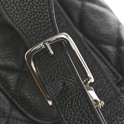 Chanel Grained Calfskin Quilted Waist Belt Bag Black 11 of 12