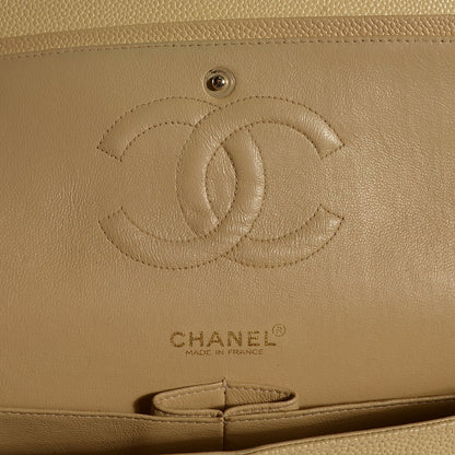 Chanel Caviar Quilted Medium Double Flap Beige Clair 5 of 7
