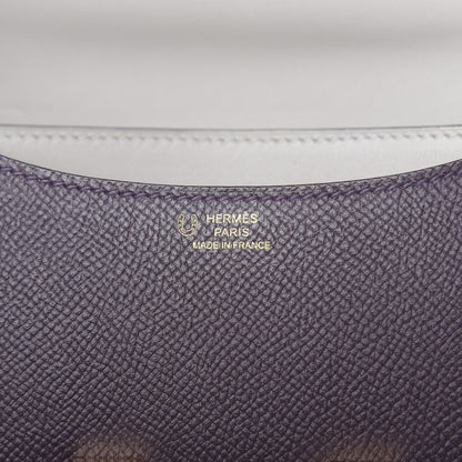 Hermes Epsom Horseshoe Constance 18 Raisin Gris Mouette 6 of 11