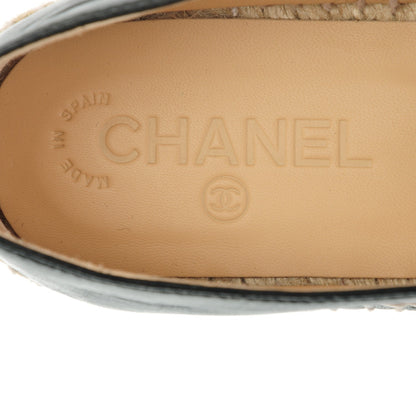 Chanel Lambskin CC Espadrilles 41 Black 8 of 9