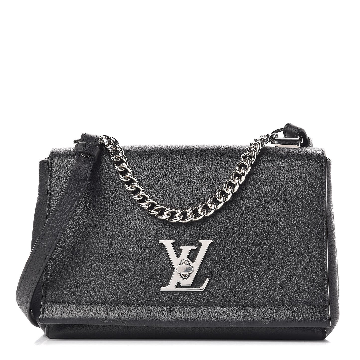 Calfskin Lockme II Chain Bag BB Black